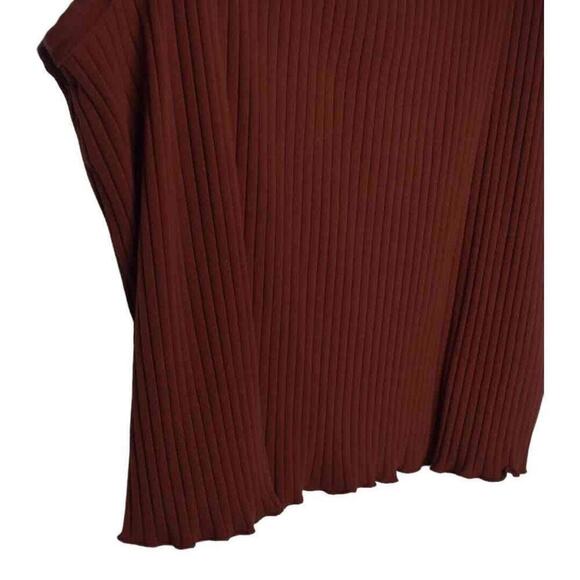 Old Navy Womens Burnt Orange‎ Ribbed Scoop Neck Cotton Blend Fitted Crop Top XXL - Picture 5 of 7